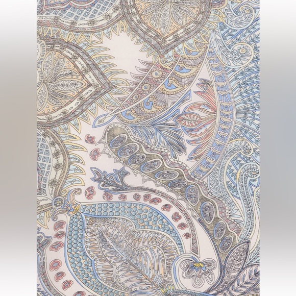 NEW La Fiorentina 100% Silk Scarf - Picture 2 of 4